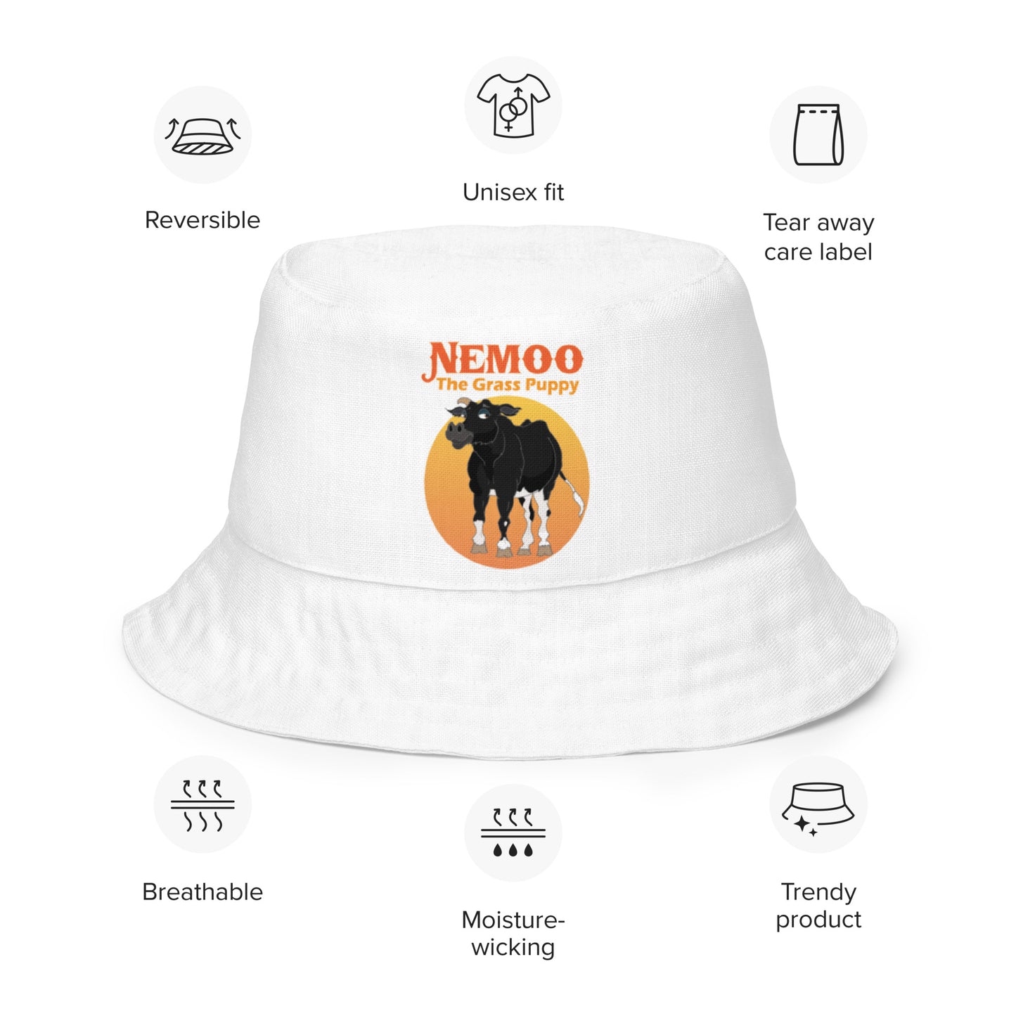 Reversible bucket hat