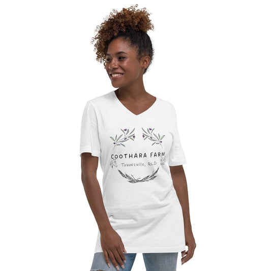 Unisex Short Sleeve V-Neck T-Shirt